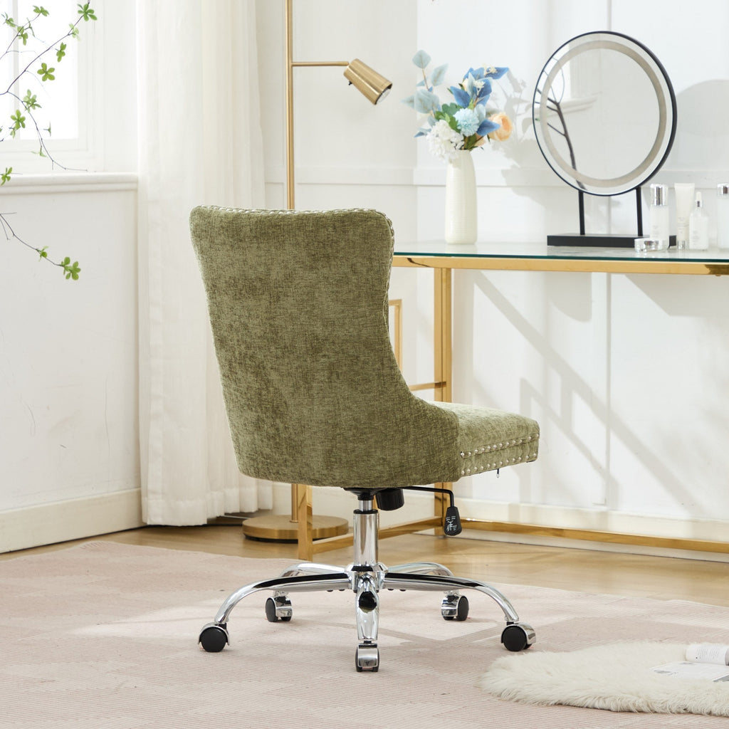 Furniture Office Chair - Modern Chenille Upholstered Tufted Home