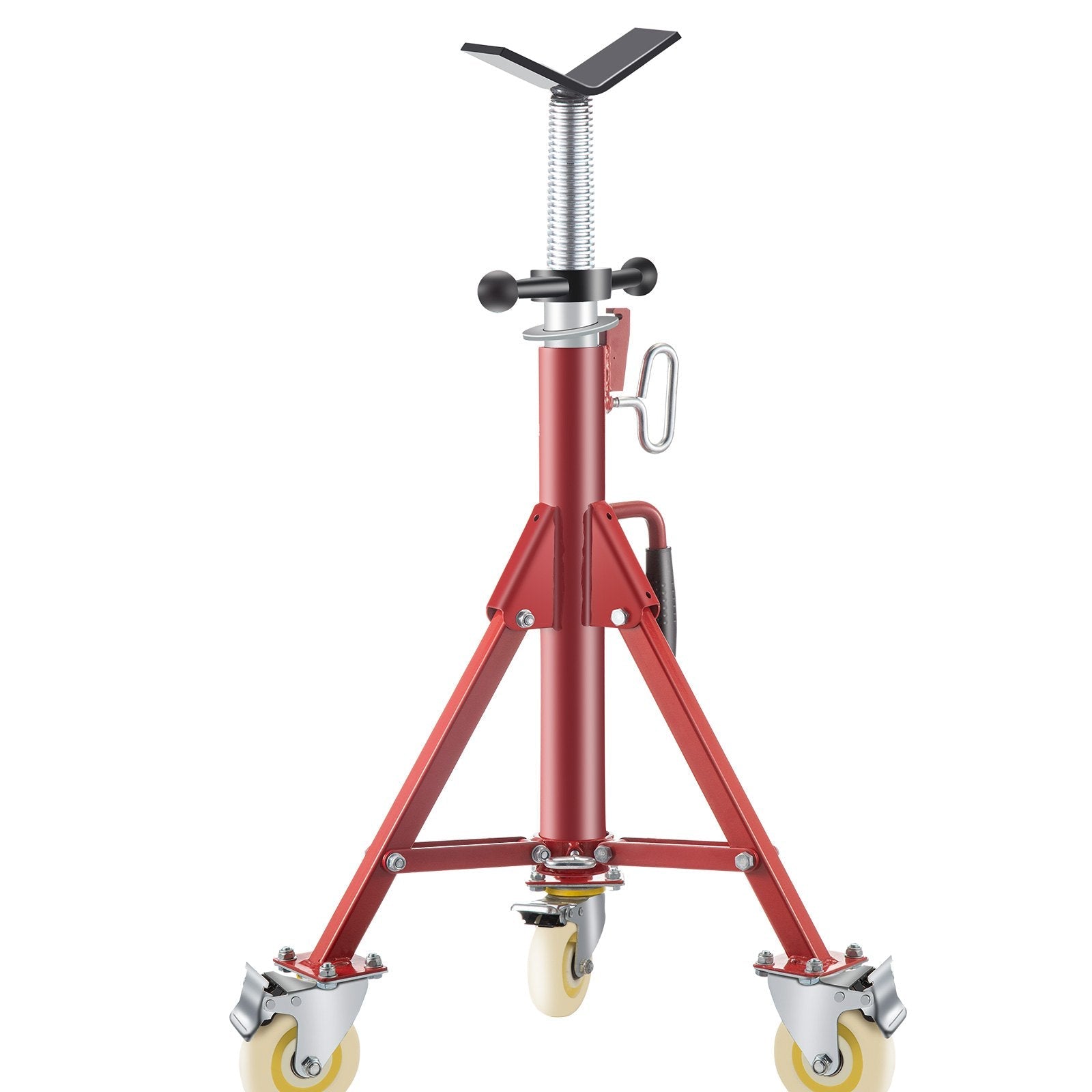 Pipe Stand, Pipe Jack Stand, V Head Pipe Stand Adjustable Height 28-52