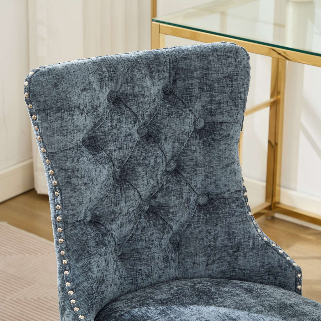 Furniture Office Chair - Modern Chenille Upholstered Tufted Home