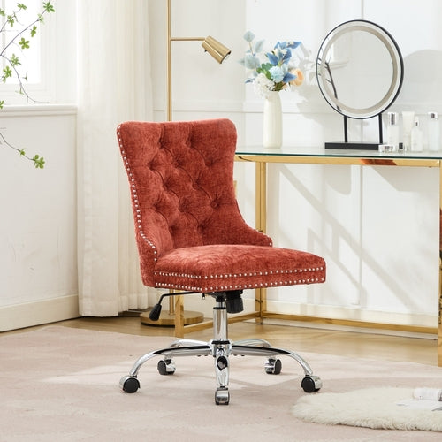 Furniture Office Chair - Modern Chenille Upholstered Tufted Home