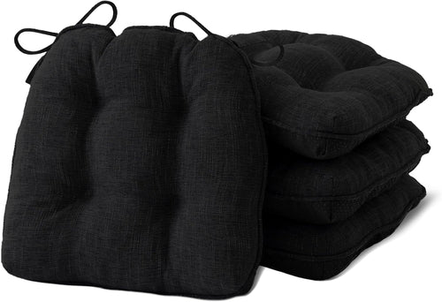 Chair Cushions 4 Pack Memory Foam With Non Slip Backing 15.5x15.5x4