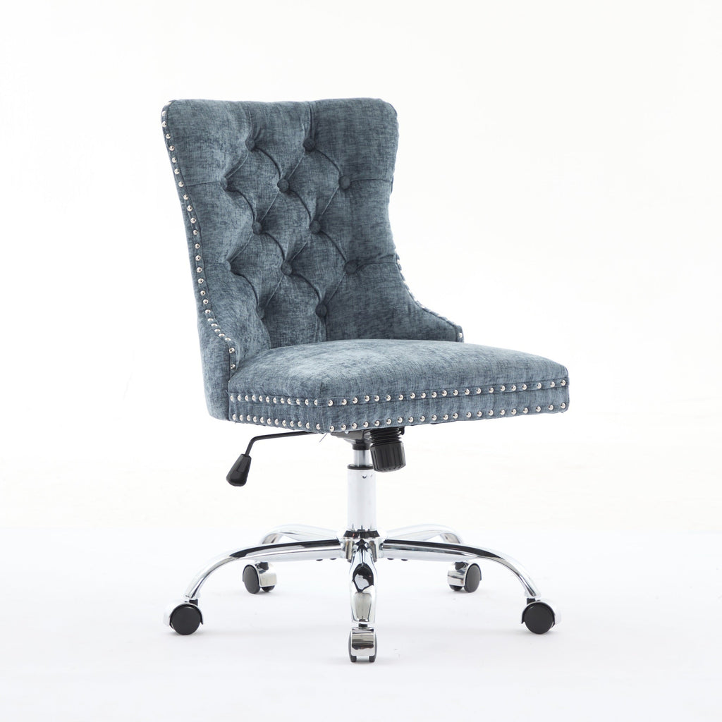 Furniture Office Chair - Modern Chenille Upholstered Tufted Home