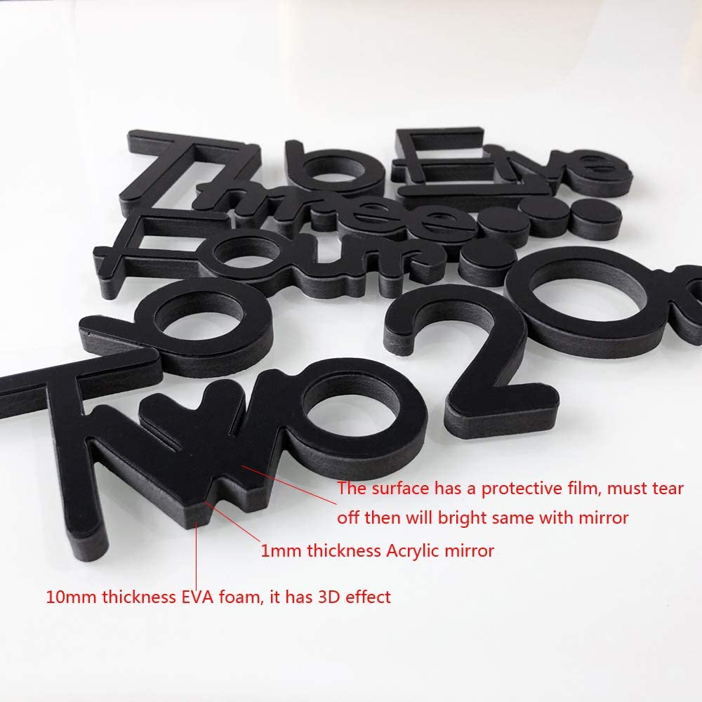 3D Clock For Home/Office Decoration - 47INCHES/120CM