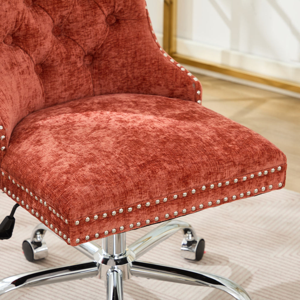 Furniture Office Chair - Modern Chenille Upholstered Tufted Home