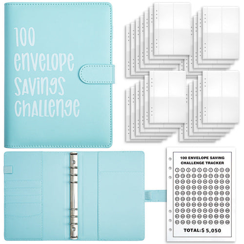 Days Money Saving Challenge Cash Savings Loose-leaf Notebook