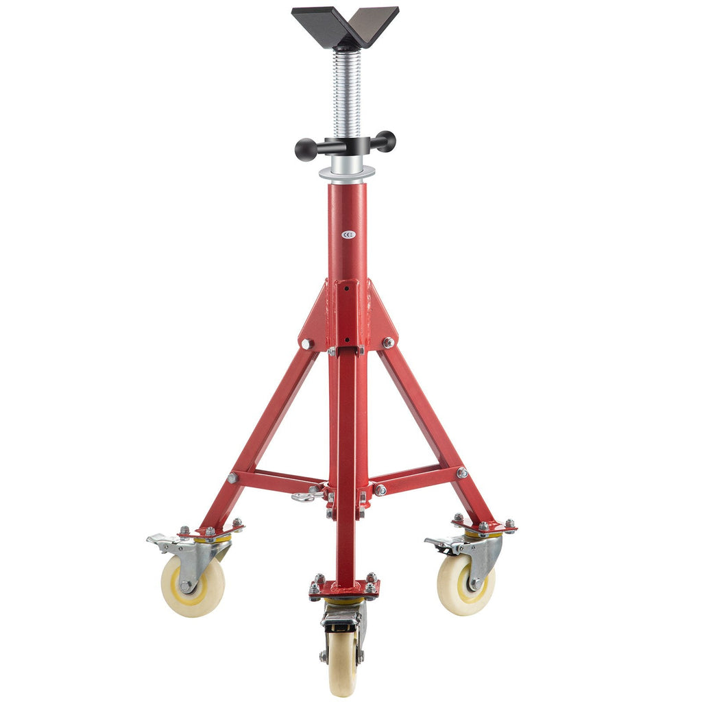 Pipe Stand, Pipe Jack Stand, V Head Pipe Stand Adjustable Height 28-52