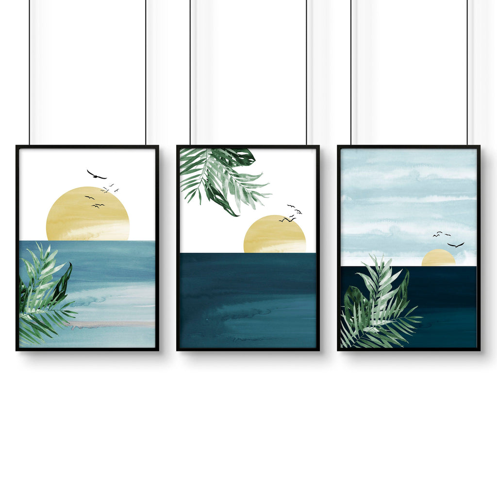 Wall decoration for office | set of 3 Eclectic wall art