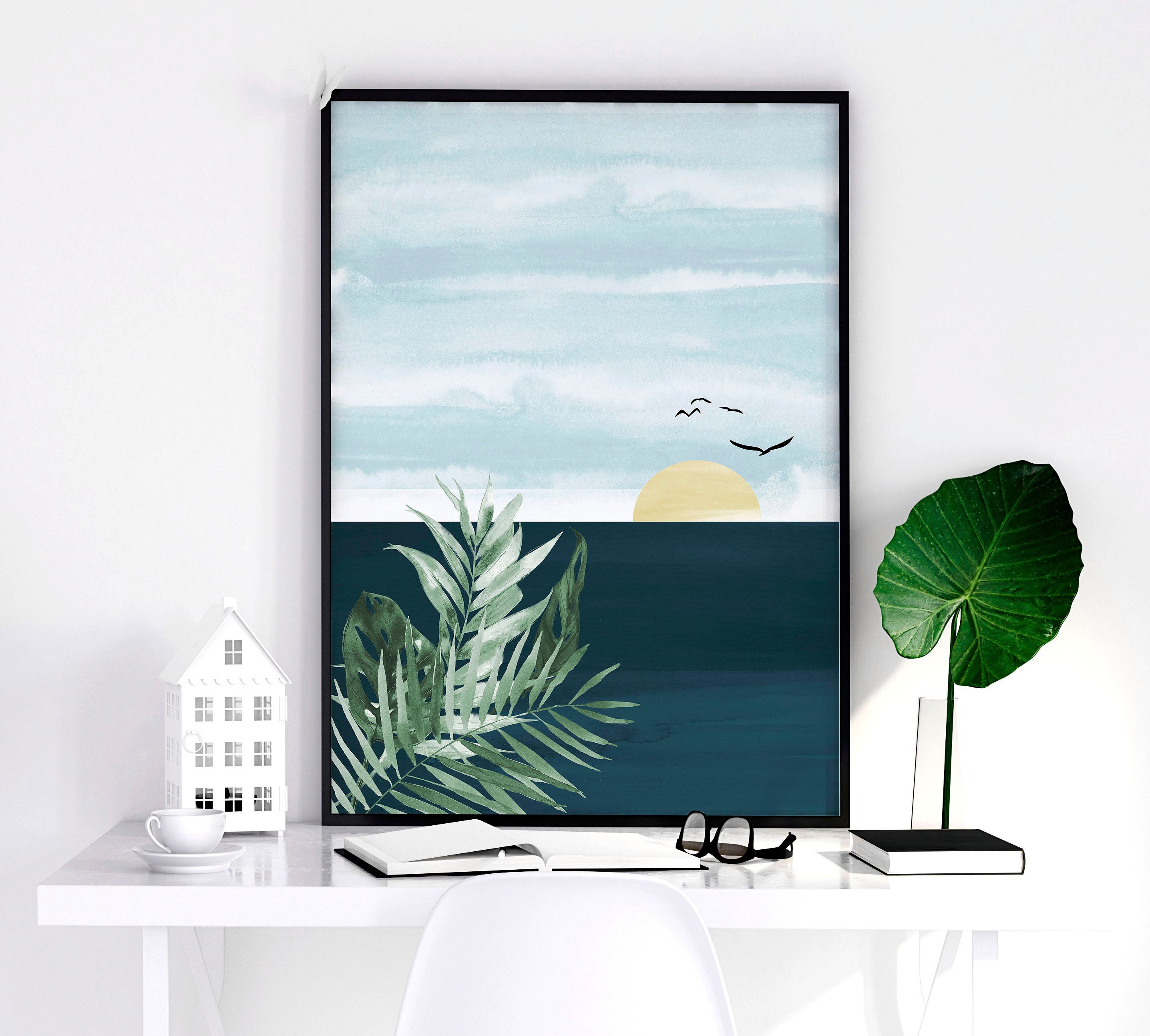 Wall decoration for office | set of 3 Eclectic wall art