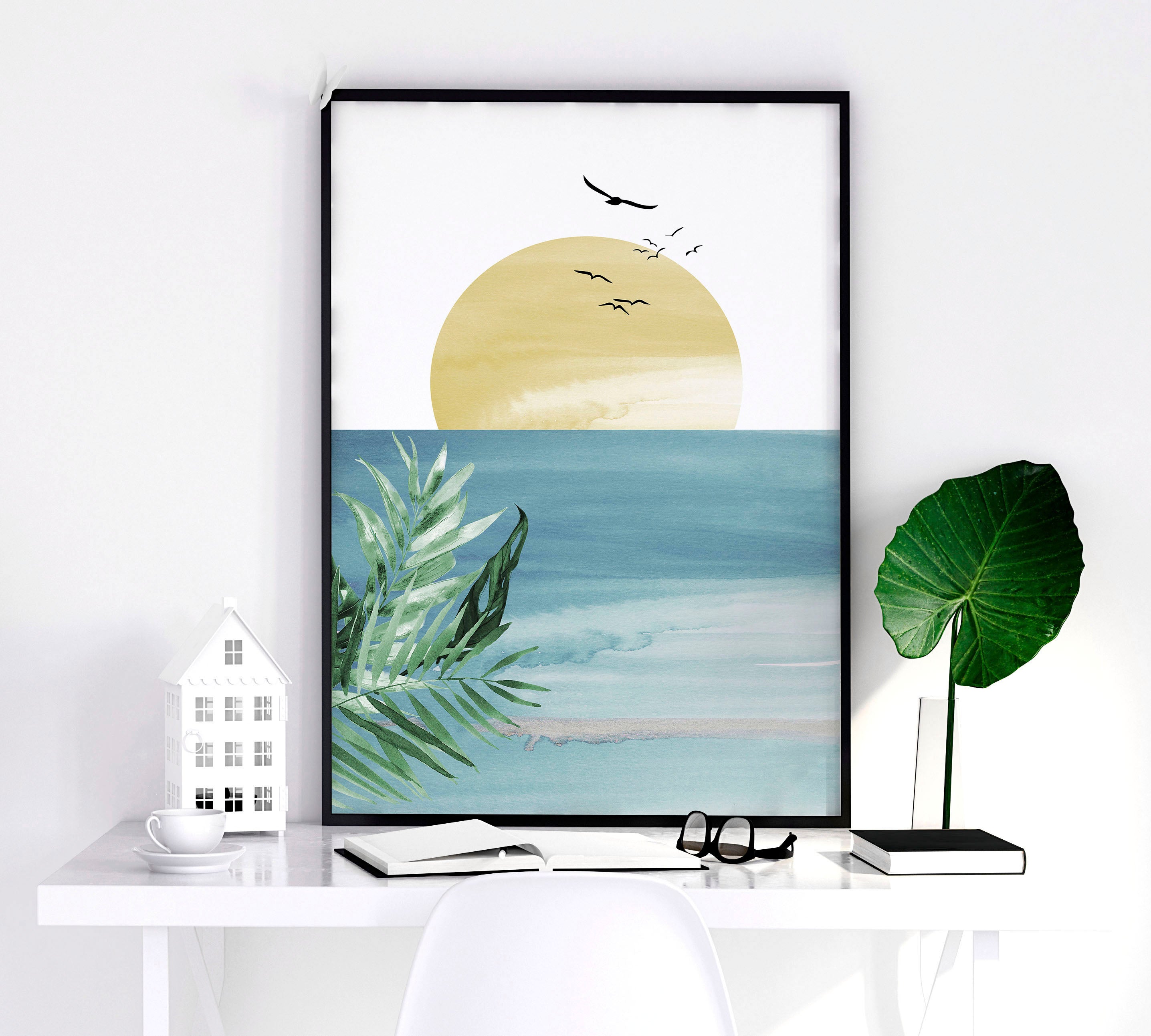 Wall decoration for office | set of 3 Eclectic wall art