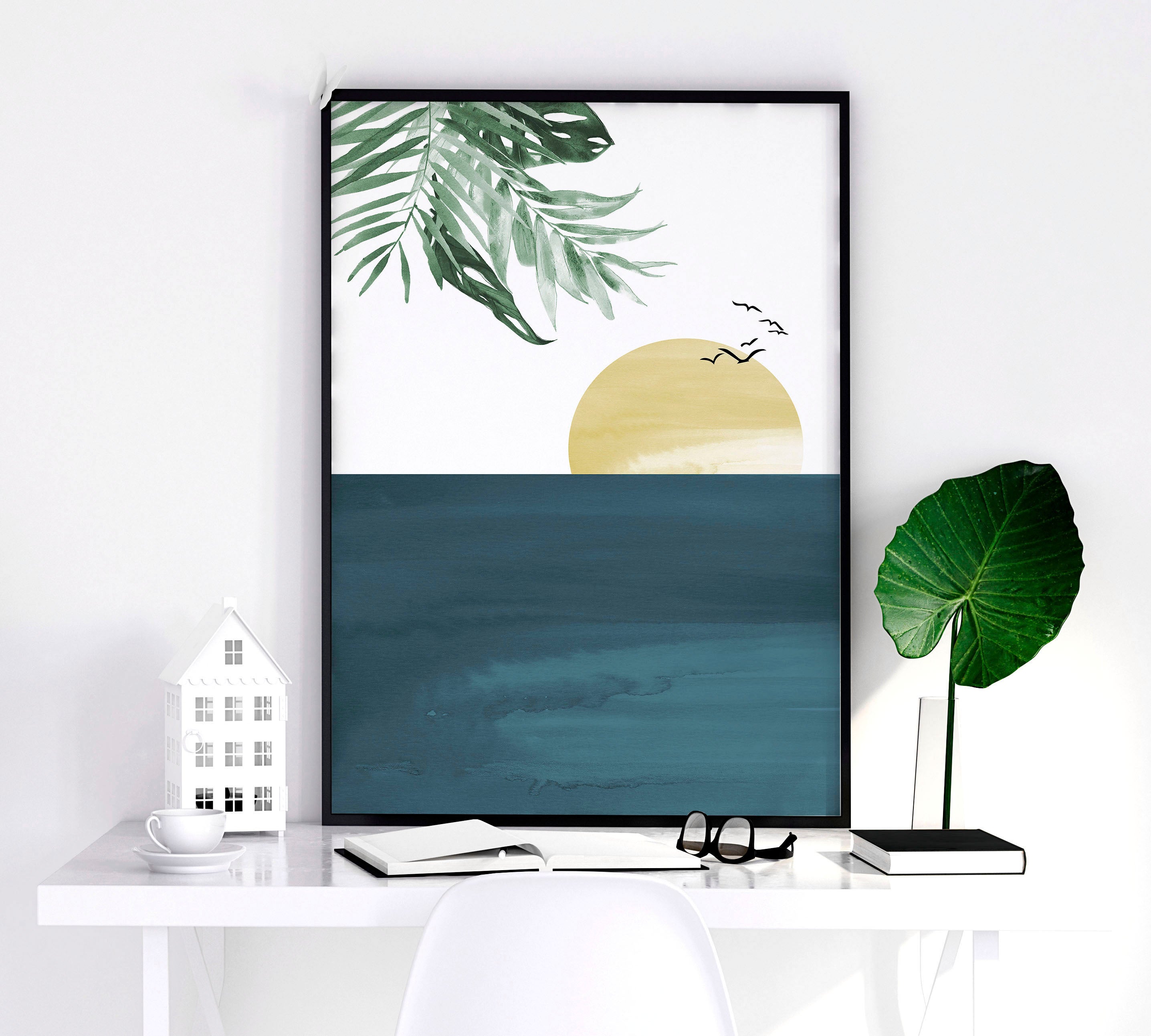 Wall decoration for office | set of 3 Eclectic wall art