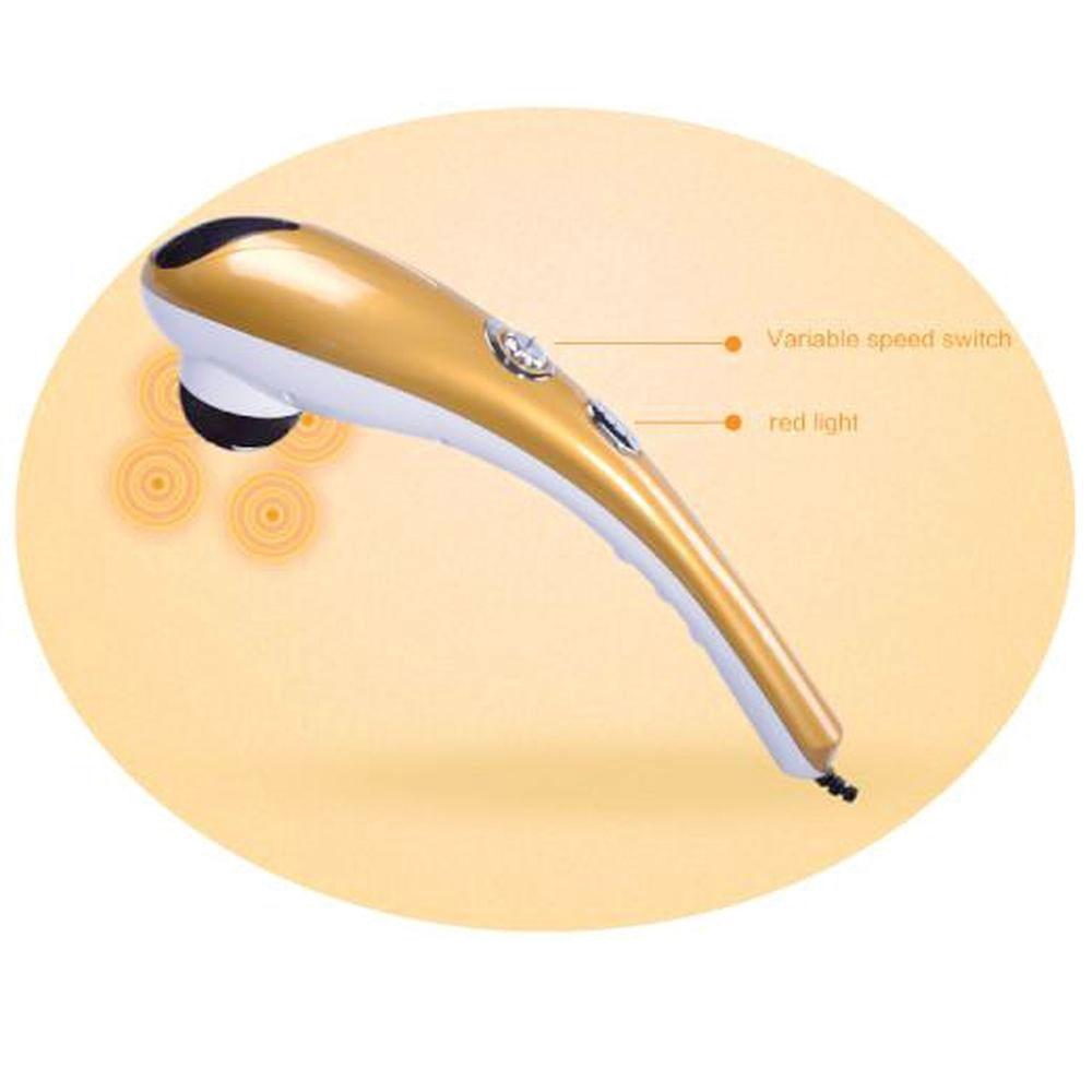 Full Body Handheld Massager Machine Champagne - 6 Massage Heads Neck