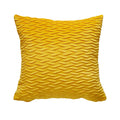 Scissors Pattern Velvet Cushion Covers 45X45CM - Golden Yellow Colour