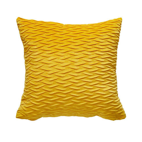 Scissors Pattern Velvet Cushion Covers 45X45CM - Golden Yellow Colour