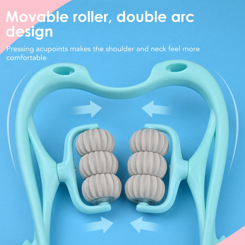Pressure Point Treatment Neck Relieve Hand Roller Neck Massager for