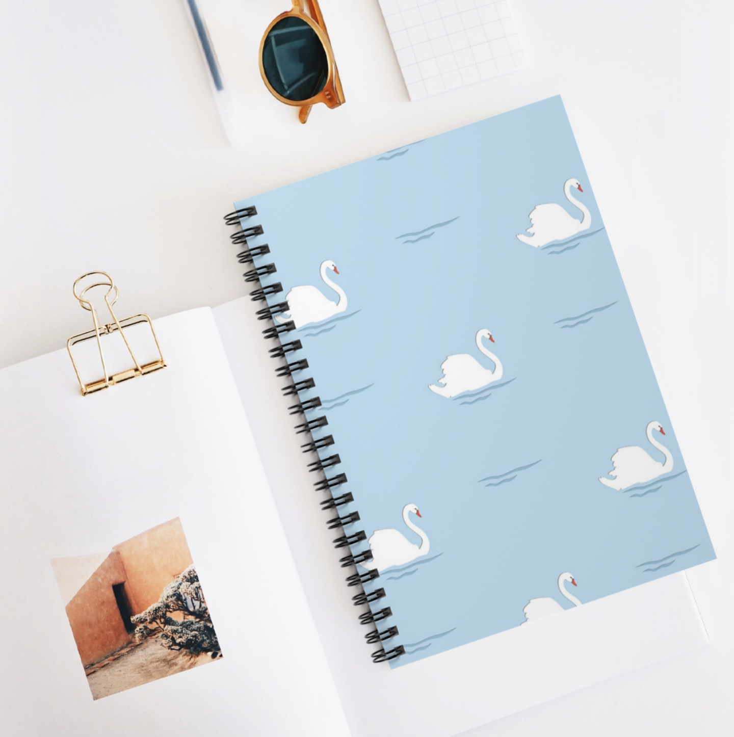 Swans - Lined Notebook