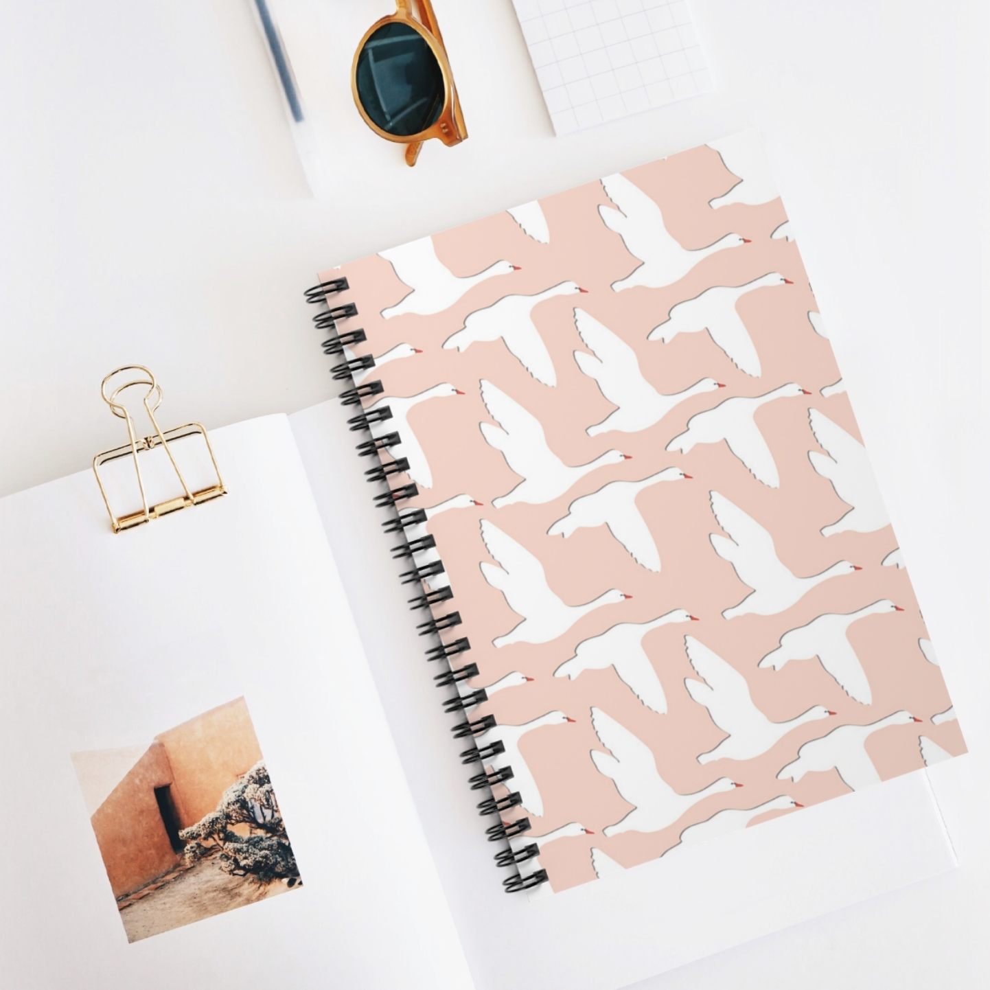 Swans - Lined Notebook