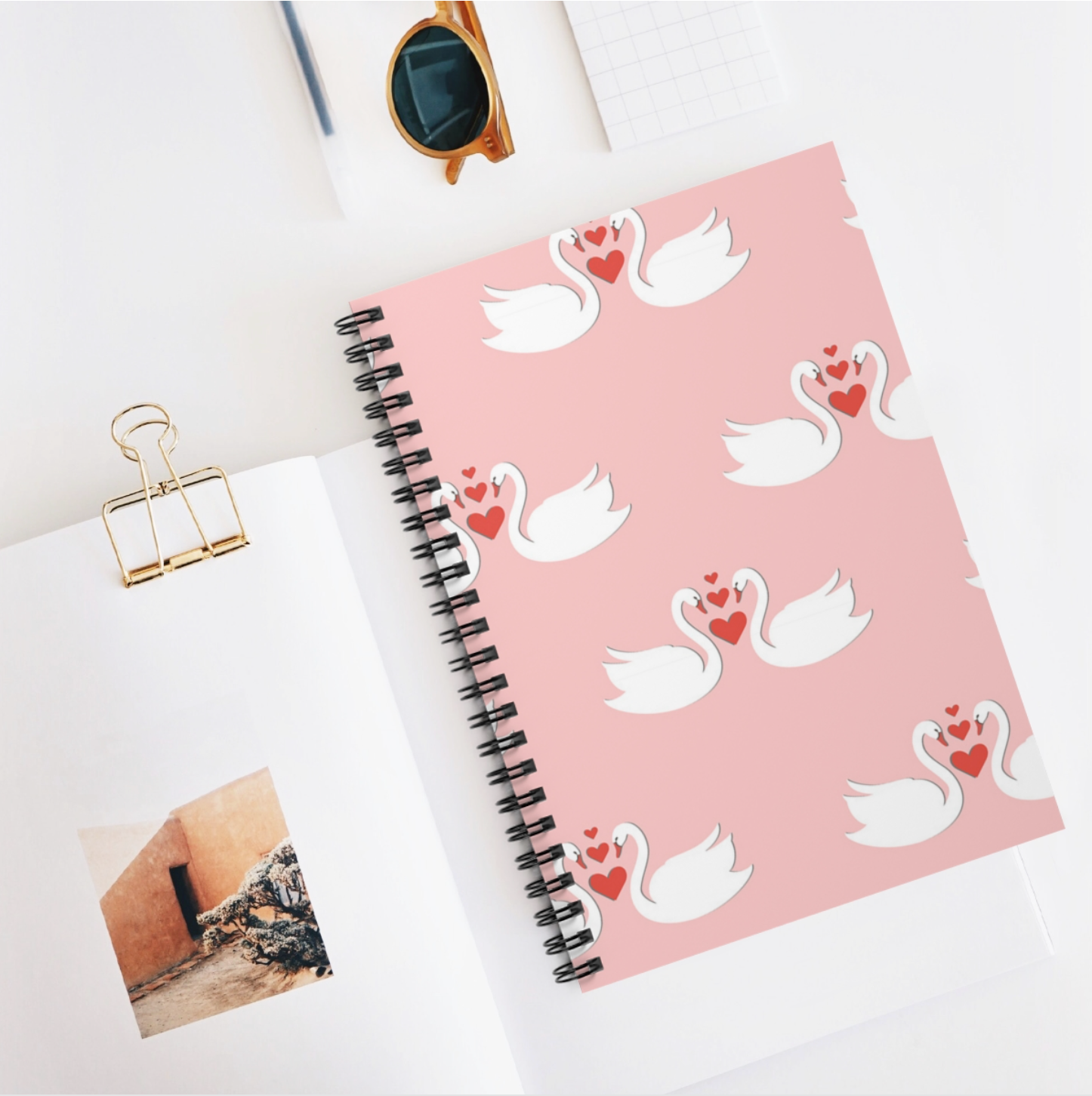 Swans - Lined Notebook