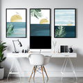 Wall decoration for office | set of 3 Eclectic wall art