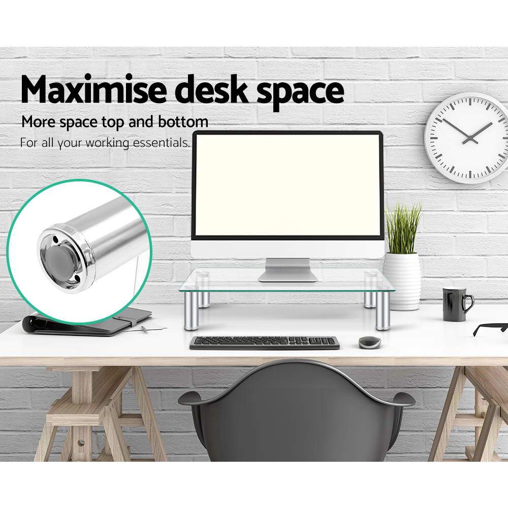 Artiss Monitor Stand Riser with Height Adjustable Computer Laptop