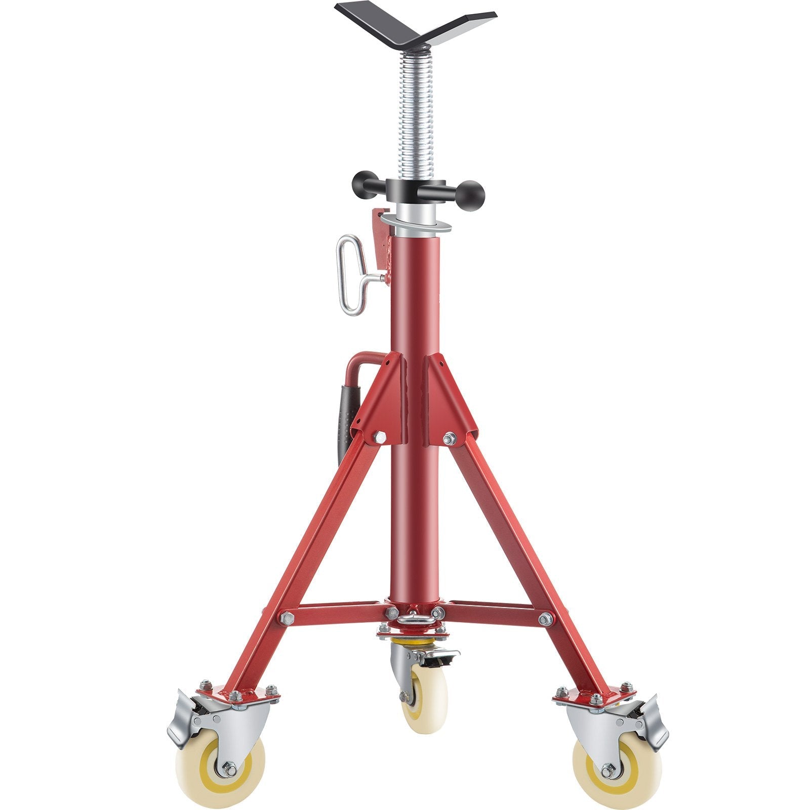 Pipe Stand, Pipe Jack Stand, V Head Pipe Stand Adjustable Height 28-52