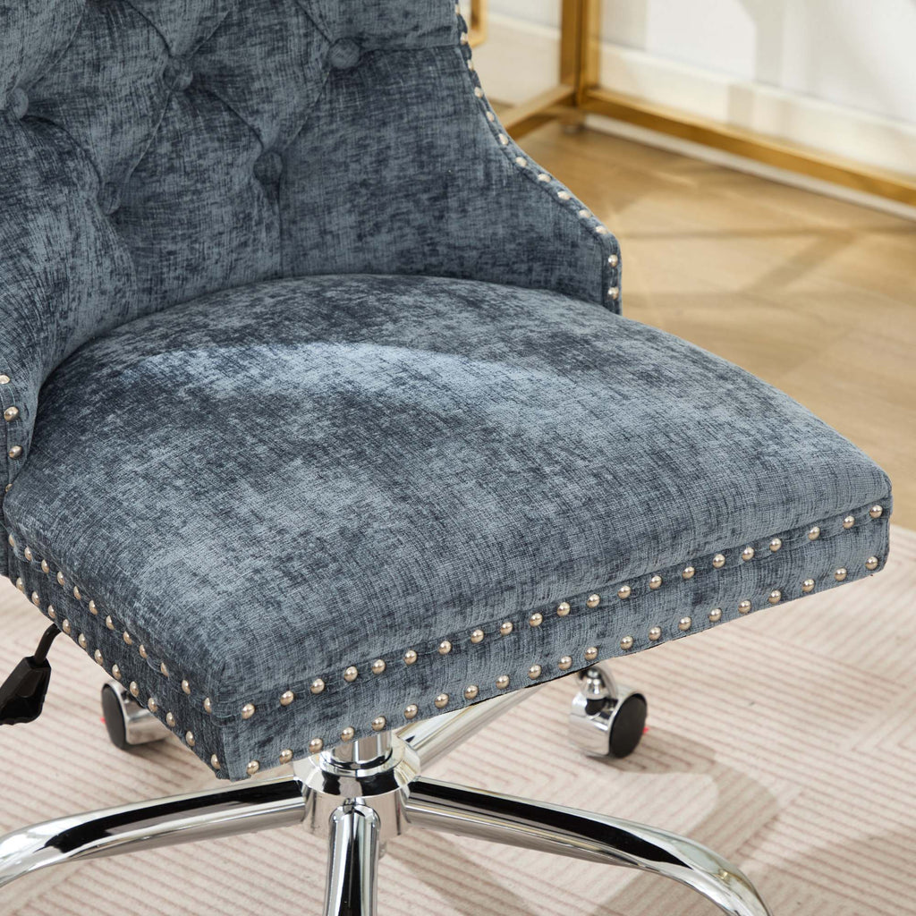 Furniture Office Chair - Modern Chenille Upholstered Tufted Home