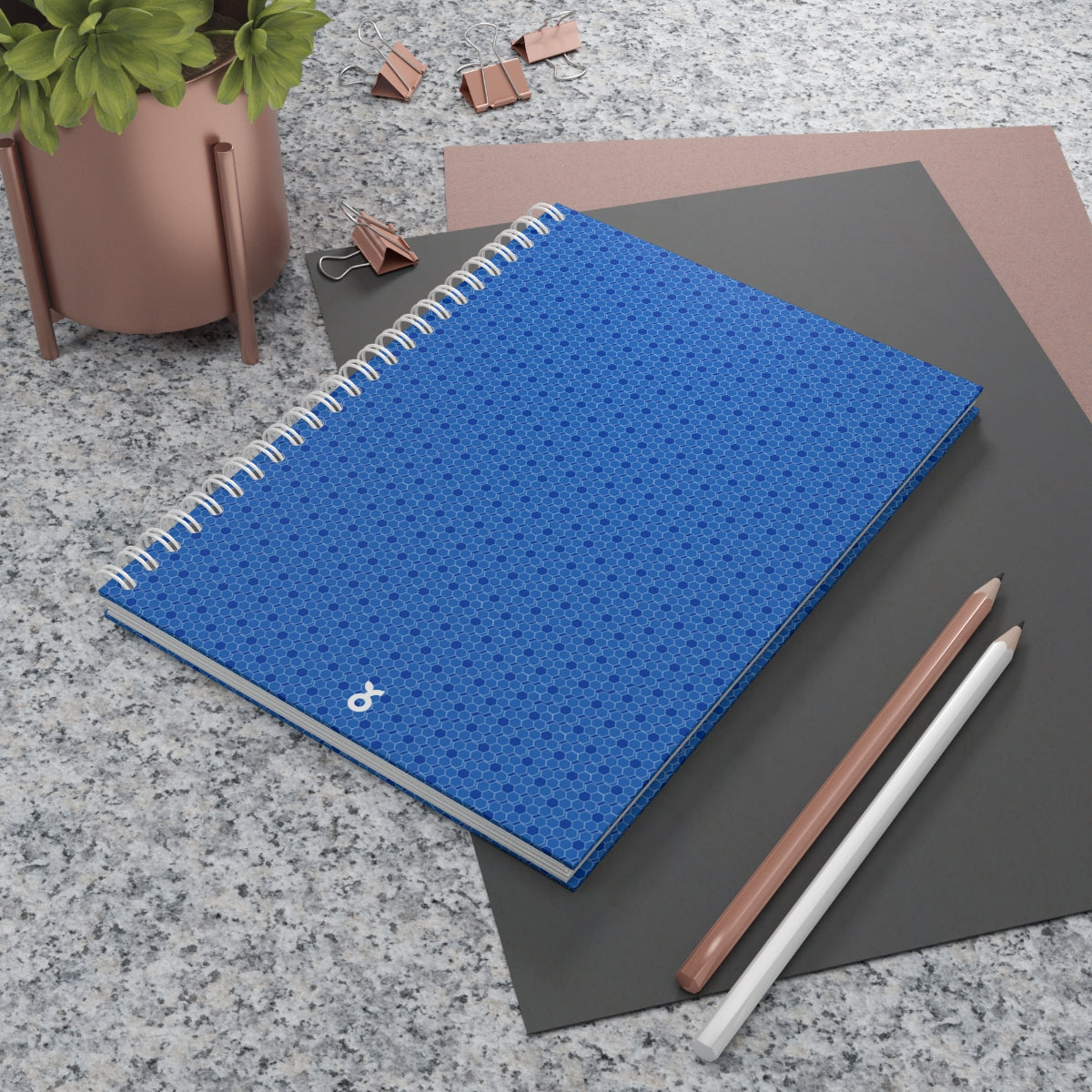 Blue Spiral Notebook