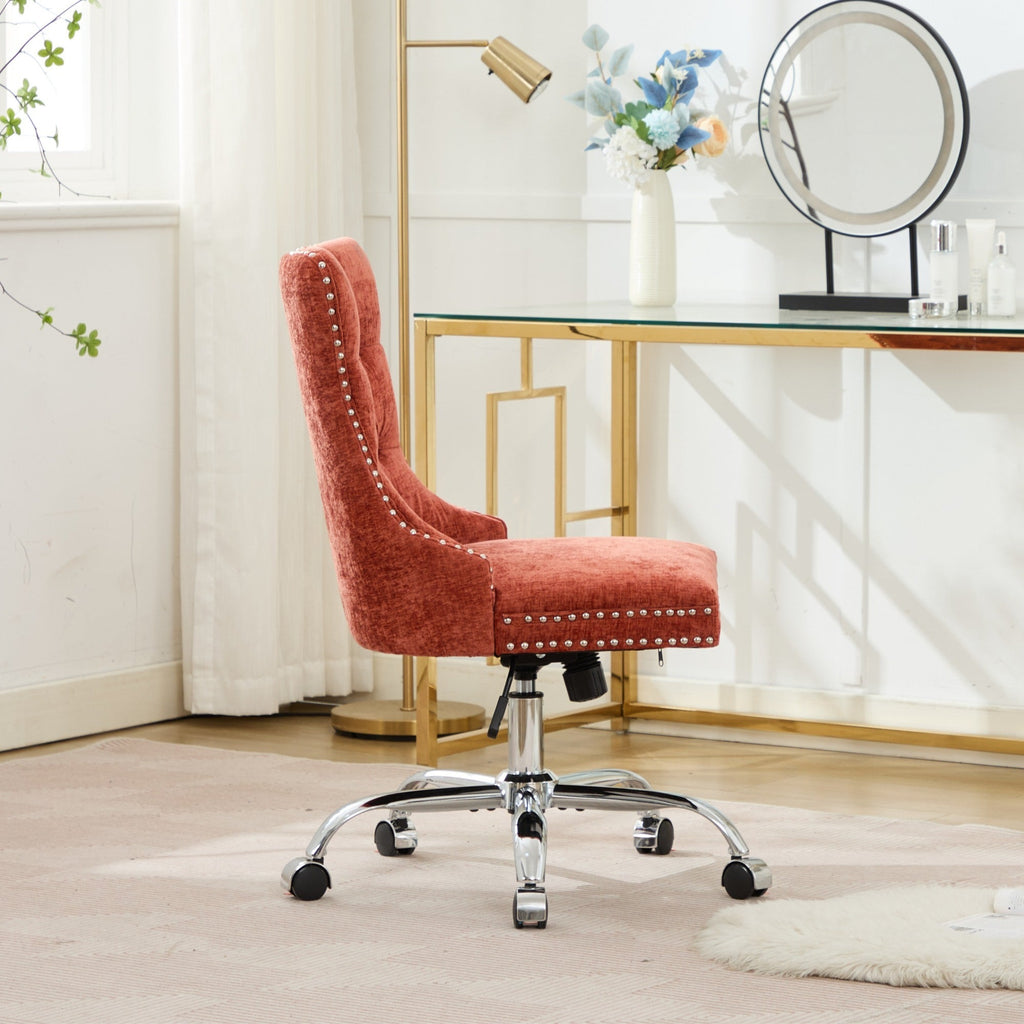 Furniture Office Chair - Modern Chenille Upholstered Tufted Home