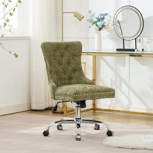 Furniture Office Chair - Modern Chenille Upholstered Tufted Home