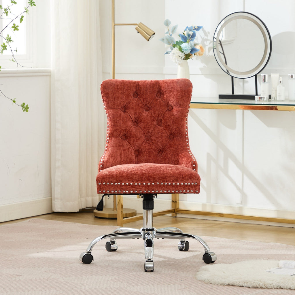 Furniture Office Chair - Modern Chenille Upholstered Tufted Home