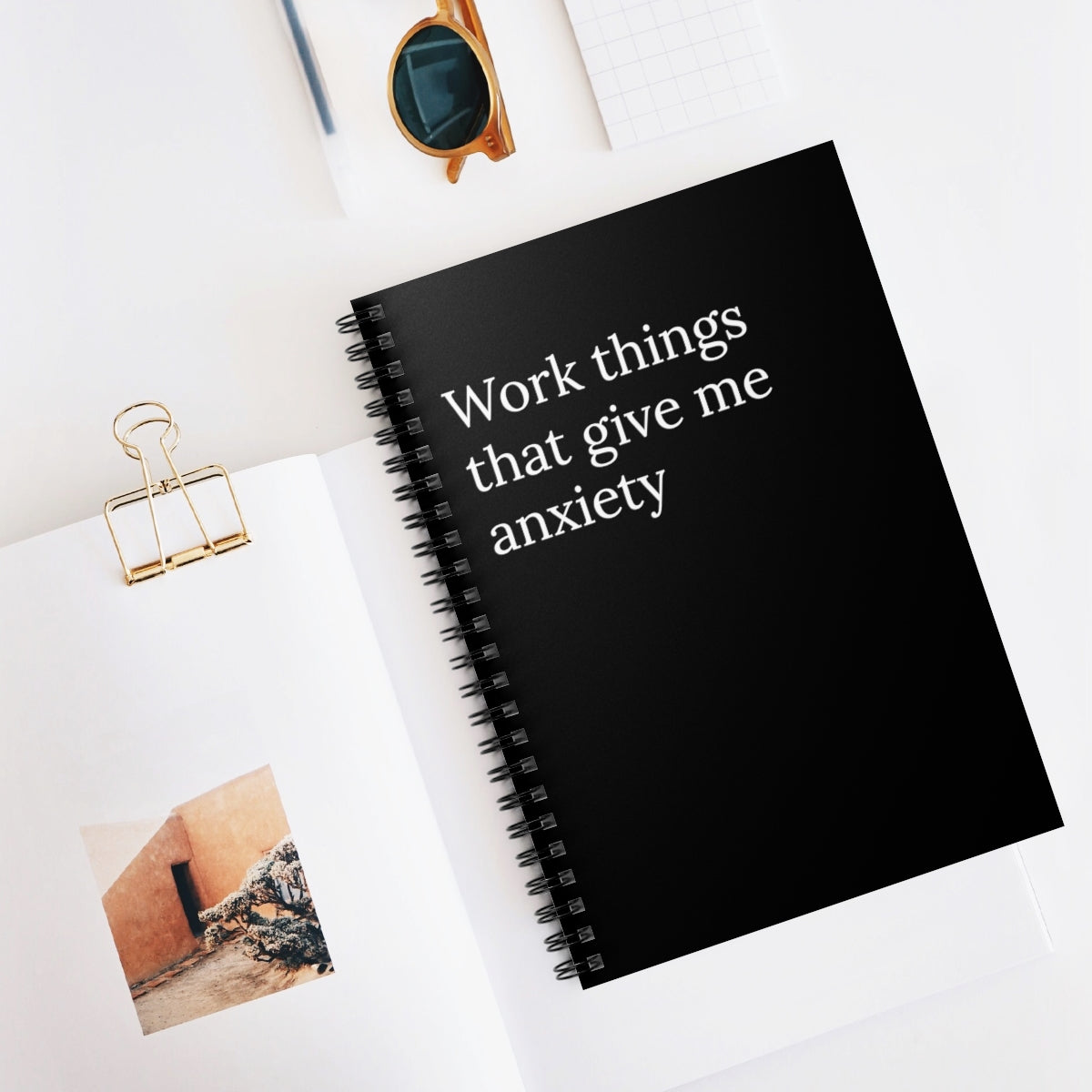 Work Things That Give Me Anxiety Funny Notebook