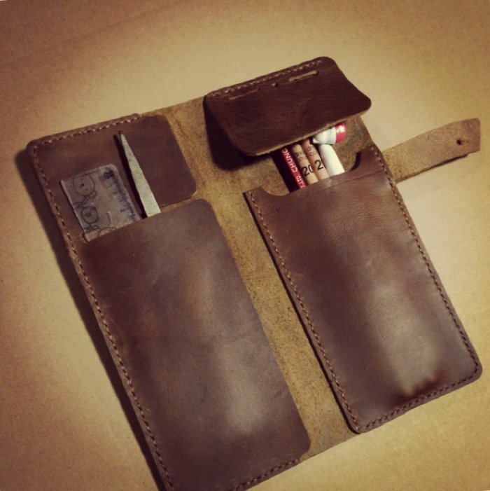 Handmade Real Leather Pens & Tools Wrap