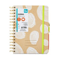 Pen + Gear Twin Wire Bound Journal with Pen, Khaki, 6" x 8.25", 192