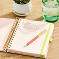 Pen + Gear Twin Wire Bound Journal with Pen, Khaki, 6" x 8.25", 192