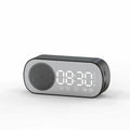 Music Alarm Clocks Mirror FM Radio LED Bluetooth Speaker