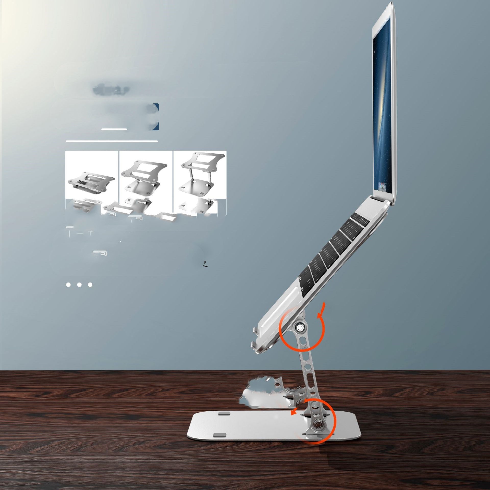 Computer Stand Laptop Aluminum Alloy Desktop Folding Portable Storage