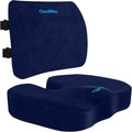 Blue Memory Foam Seat Cushion For Office Chair Lumbar