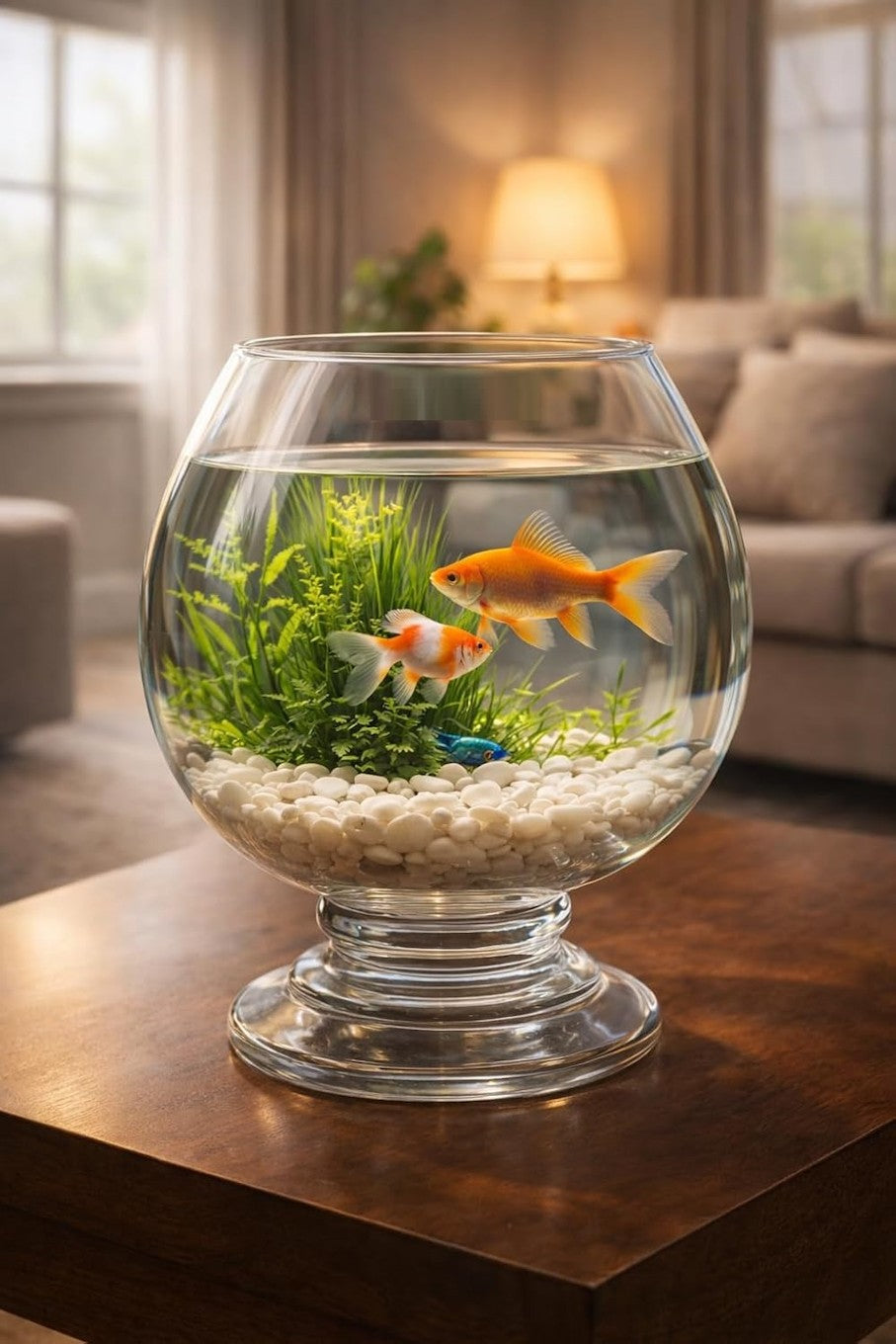 Glass Fish Bowl Decorative Aquarium 10 Inch