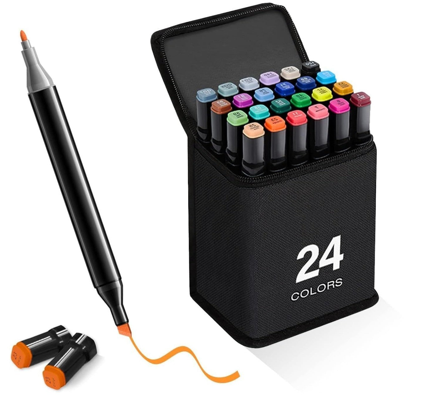 Colourful Art Markers Sketch Pens 24 Colours