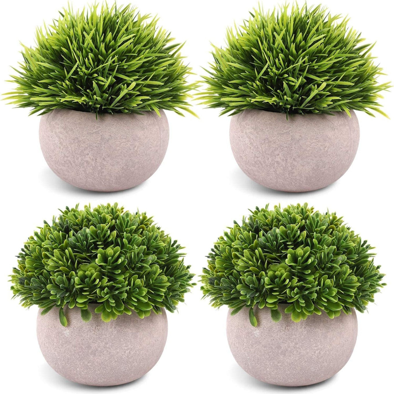 Mini Artificial Plants Set for Table Decor
